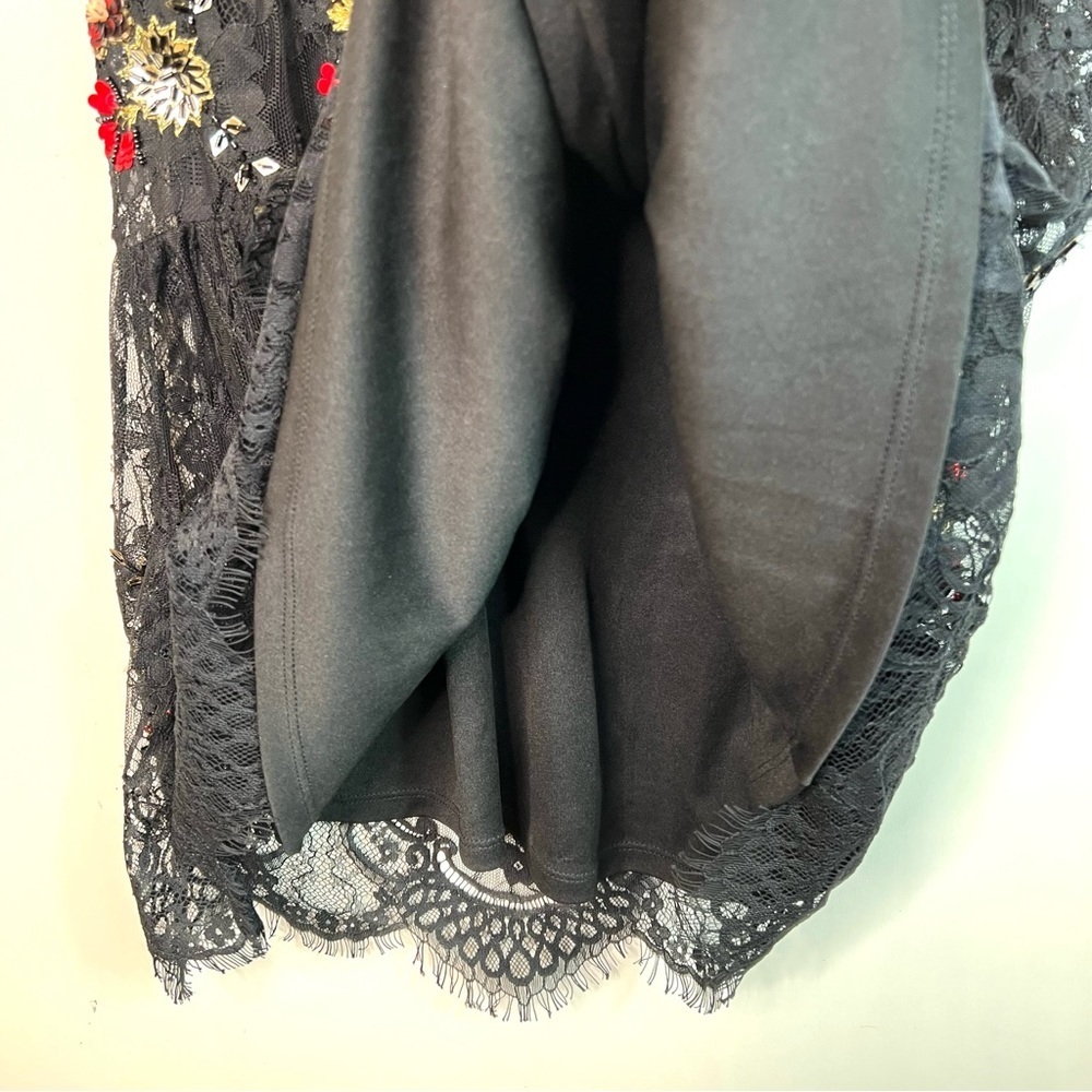 Parker NY Janina Sequin Lace Dress Black Size Small - Picture 14 of 14